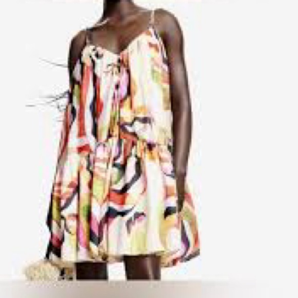 🍒NwT;H&M Colorful Strappy Mini Dress🍒